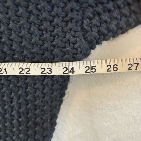 THE ODELLS Anthropologie Sweater Turtleneck Navy Blue Chunky Knit S - Picture 6 of 8